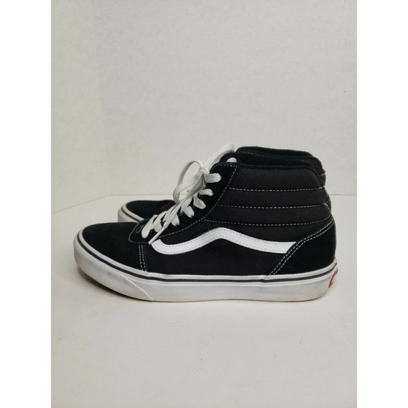 Vans SK8 Hi Canvas‎ High Tops Black White Size 6 Youths - Picture 3 of 9